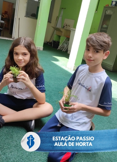 Aula de Horta com a Estao Passio So Paulo da Cruz