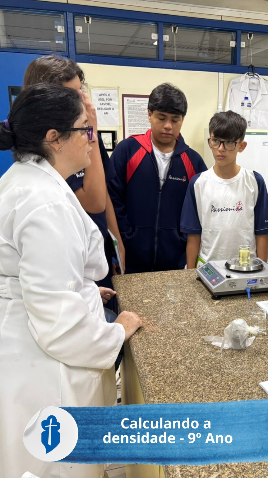 Calculando a densidade - 9� Ano S�o Paulo da Cruz