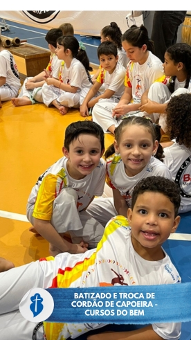 Batizado e troca de cordo de capoeira - Cursos do BEM So Paulo da Cruz