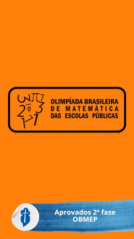 Aprovados para a 2� fase da OBMEP S�o Paulo da Cruz
