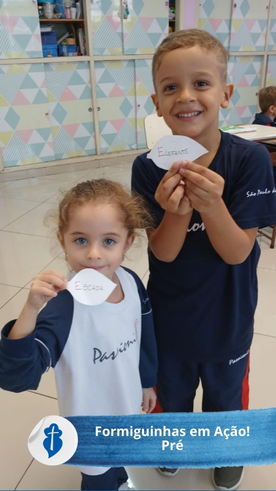 Pré: Formiguinhas em Ação!  São Paulo da Cruz