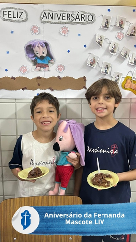 Anivers�rio da Mascote Fernanda - 3� Ano A S�o Paulo da Cruz