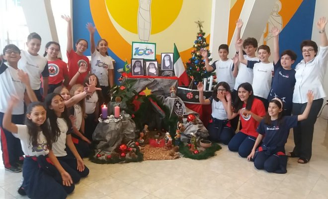 2019 - Celebrao de Natal com as turmas do 5 ano A e B