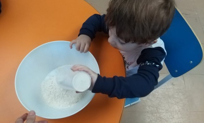 2019 - Yesterday Maternal I learned how to make a play dough! 