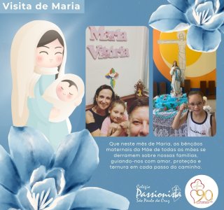 2024 - VISITA DE MARIA NAS CASAS DAS FAMLIAS PASSIONISTAS - So Paulo da Cruz