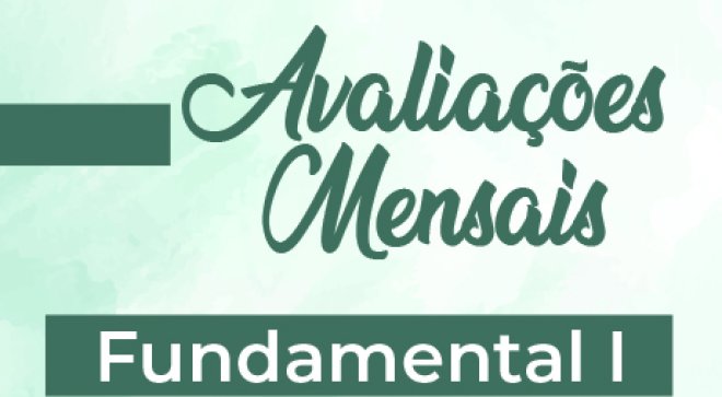 Avaliaes Mensais - 3 Trimestre - Fundamental I  - So Paulo da Cruz