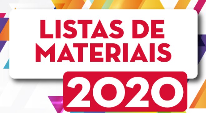 Listas de Materiais 2020 - So Paulo da Cruz