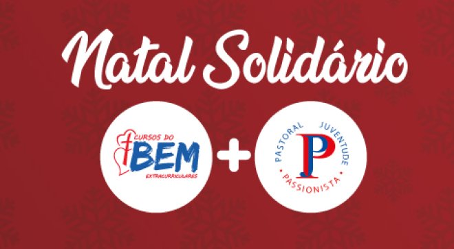 Natal Solidrio 2019! Participe! - So Paulo da Cruz
